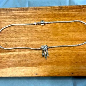 Dream catcher 925 Sterling Silver plated 16”